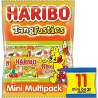 HARIBO Tangfastics Minis Fruit & Cola Flavour Fizzy Jelly Sweets 11 x 16g Fun Size Bags