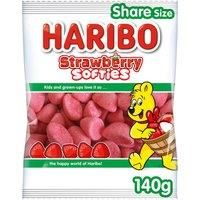 HARIBO Strawberry Softies Sweets Sharing Bag 140g