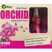 Vitax Orchid Drip Feed Liquid Plant Food Mini Bottles Fertiliser 30ml Pack Of 10