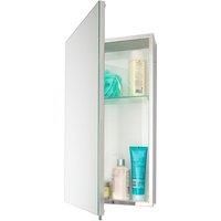 Croydex Anton Stainless Steel Single Door Mirror Cabinet