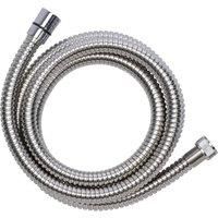 Croydex 1.75m Reinforced Stainless Steel Shower Hose Chrome Bathroom Pipe