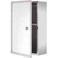 Croydex Trent Stainless Steel Lockable Medicine Cabinet