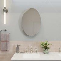 Croydex Fife 45cm x 65cm Surface Mount Mirror Cabinet Croydex  - Stainless Steel - Size: Small