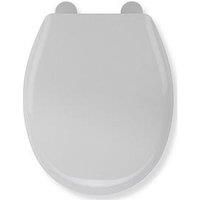 Croydex WL401022H Anti-Bacterial Toilet Seat, White, 36x42.5cm