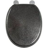 Croydex Black FlexiFix Toilet Seat