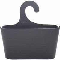 Grey Plastic 1 Tier Hook Over Shower Caddie