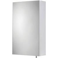 Wickes Dawley Folded White Steel Single Door Bathroom Cabinet - 670 x 400mm