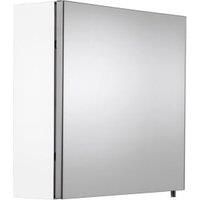 Wickes Dawley Folded White Steel Single Door Bathroom Cabinet - 670 x 500mm