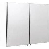 Wickes Dawley Folded White Steel Double Bathroom Cabinet - 670 x 800mm