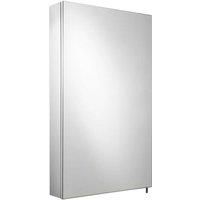Wickes Finchley Folded Stainless Steel & MDF Carcass Single Door Bathroom Cabinet - 670 x 400mm