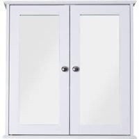 Croydex Ashby Wooden Double Door Bathroom Cabinet - 500 x 130mm