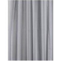 Plain Grey Textile Shower Curtain