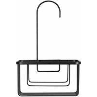 Croydex, Hook Over Shower Caddy Matt Black 13 x 18 x 28 CM