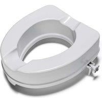 Croydex WL410022H Carragh Raised Toilet Seat, White, suitable up to 225Kg