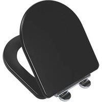 Croydex WL610321H Iseo Toilet Seat, Matt Black