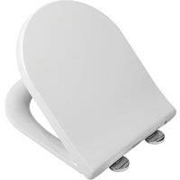 Toilet Seat White Soft Close Quick Release FlexiFix Adjustable Bathroom Loo