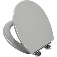 Croydex Lugano Flexi Fix Grey Toilet Seat