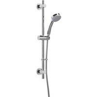 Presion 1 Function Shower Set Matt Black-Hose, Riser Rail & Shower Handset