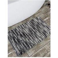 Croydex Grey & White Cushioned Bathroom Mat - 800 x 500mm