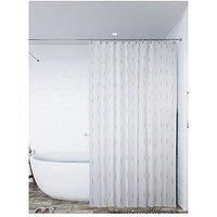 Croydex Gold Dotty Textile Shower Curtain, Water Repellant, Hygiene /'N/' Clean, 12 Eyelets
