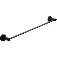 Croydex Metra Flexi-Fix Towel Rail, Matt Black