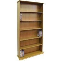 Large CD DVD Media Storage Shelves - OAK -  MS0765M