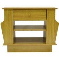 COMPANION - Storage Side / End Table with Magazine Rack - Oak OC8810S