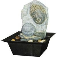 Buddha Plaque Tabletop Indoor Fountain / Water Feature with Pebbles AP14283AA