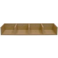 VIRGO - CD / DVD / Blu-ray / Video Media Wall Storage Shelf - Beech MS0015