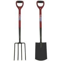 Spear & Jackson Carbon Steel Digging Fork & Spade 2 Pcs (86263)