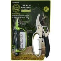 Spear and Jackson Kew Gardens Razorsharp CUTTINGSET1K Ratchet Anvil Secateurs...