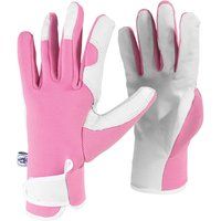 Spear & Jackson Kew Gardens Collection Ladies Small Leather Palm Gardening Gloves - Pink