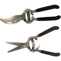 Spear & Jackson Vintage Bypass Secateurs and Snips Set, Silver