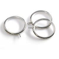 Swish Pack of 4 28mm Curtain Rings Silver