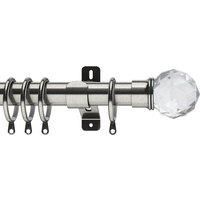 Swish 35mm Capella Curtain Pole Satin Steel