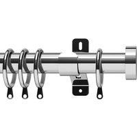 Swish 35mm Stud Curtain Pole Chrome