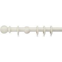 Swish Sherwood Wooden Curtain Pole Dia. 35mm Cream