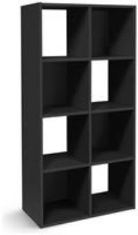Argos Home Squares 8 Cube Storage Unit  Black