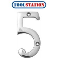 Chrome Numeral 75mm 5