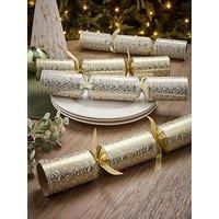 Festive Tom Smith Cracker 6 X 35Cm Gold Premium