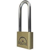 Henry Squire Lion Premium Solid Brass 5 pin Long Shackle Double Locking Padlock, 39.5 mm (Length)