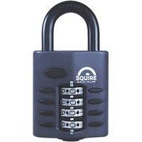 Henry Squire Heavy Duty Padlock (CP40) - Toughest Steel Shackle - 4 Wheel Combination Padlock - Alloy Steel for Corrosion Resistance - Weatherproof Lock for Home, School & Garage (Blue, 40 mm)