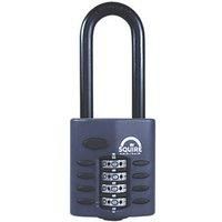 Squire Extra Long Shackle 4 Wheel Combination Padlock, 40mm Body