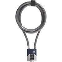 Squire Die-Cast Steel Combination Cable Lock 1.8m x 10mm (120GY)