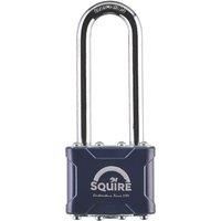 Squire 35/2.5 KA Laminated Steel Keyed Alike Weatherproof Long Shackle Padlock 44mm (829PU)
