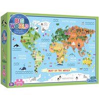 It/'s a Big World 24 Piece Floor Jigsaw Puzzle | Age 3+ | Jigsaw Puzzle for Kids | World Map | Premium Board | Bright, colourful & fun puzzle for boys & girls