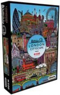 Gibsons London Cityscape 500 Piece Jigsaw Puzzle Beautiful Colourful Artwork London City Landmarks Sustainable Jigsaw for Adults Teens | Premium 100% Recycled Board Great Gift Gibsons Games