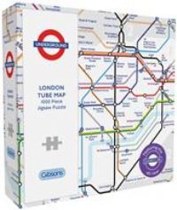 TFL Underground Tube Map 1000 Piece Jigsaw Puzzle | Made in the UK, 100% Recycled Board | Sustainable London Underground Jigsaw | Great Gift for Adults or Kids | Gibsons Games