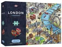 Gibsons Jigsaw Puzzle 1000 Piece - LONDON LANDMARKS