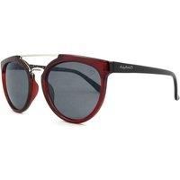 Ruby Rocks Women's Trendy Top Bar Sunglasses in Dark Red